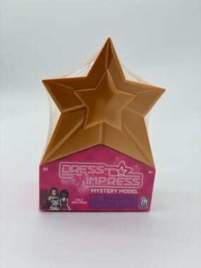 Dress to Impress Mystery Models 4" Dolls - Wave 1, Gold Star Container New
